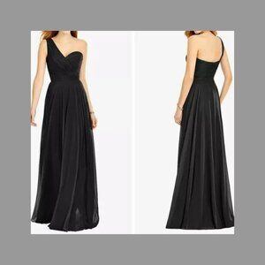 Size 22W: NWT Thread Chiffon One Shoulder Long Evening Maxi Dress